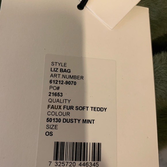 Green Faux Fur Handbag - Picture 4 of 5